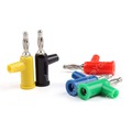 Sale 10 Pcs Brass 4mm Banana Plug Screw Cable Lock Terminals For Binding Post Probes High