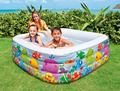 INTEX 57471 thickening large swimming pool infant pool oversized family inflatable square World Aquarium Pool size159cm