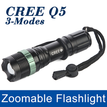 Mini LED Flashlight 2000LM Lanterna LED Torch Light CREE Q5 Zoomable 3-Modes lantern penlight Bike Light For AAA/18650 Battery