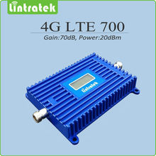 4G Signal Booster gain70dB 4G LTE 700Mhz Signal Booster Repeater LTE 700 mobile signal repeater with Lcd display