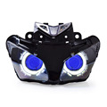 KT Headlight for Honda CBR500R 2013 2015 LED Angel Eye Blue Demon Eye Motorcycle HID Projector