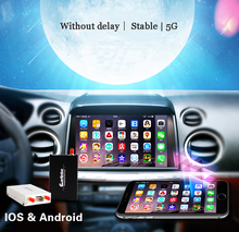 New Upgrade 5G Carlinke car TV mirror converter IOS9 Android to Audio by Airplay Mirroring / Miracast DLNA allshare Wifi ACC
