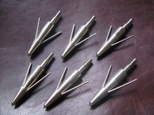 6pcs fish arrow tips archery bow hunting fishing broadheads with 2 blade target fish arrowheads tip