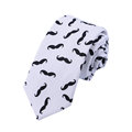 6cm 100 Cotton Ties For Men Moustache Corbatas Hombre pajaritas Casual Necktie