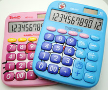 1PC Big Solar Calculator Function Hello Kitty Calculadora Doreamon Collection Calculator Novelty Man Woman Gifts