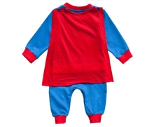 Superman Long Sleeve Baby Boy Dress Romper Halloween New Jumpersuit Costume Freeshipping
