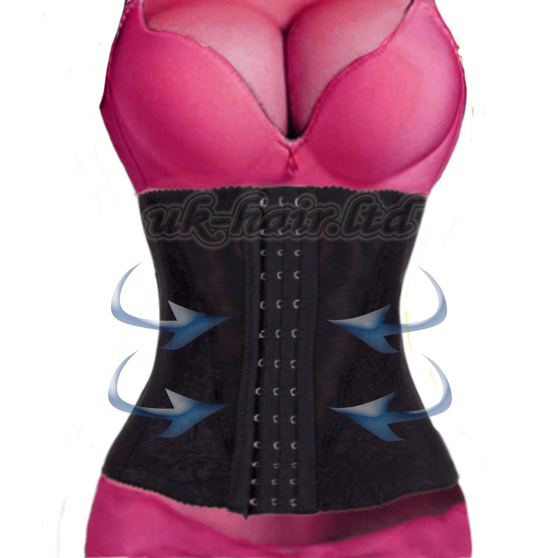 7 Spiral Steel Boned Waist Training Cincher Underbust Corset Waspie Body Shaper
