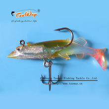 4pcs lot winter fishing lure 9cm 11g Soft lure Package lead fish luminous soft bait bass