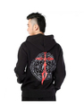 HOt sale Men and Women Anime Fate Zero Hoodies Plus Size Coats The saber to curse
