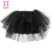 2015Summer Lolita Burlesque Black Mesh Ball Gown Mini Tutu Skirt Falda Club Dance Wear Skirts For Women Pettiskirt Underskirt
