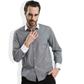 New Spring Fall Summer Men Striped Dress Shirt Turn Down Collar Long Sleeve Cotton Camisa Muscle