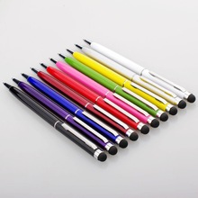Mini Stylus Touch Screen Pen Universal Built-In Ballpoint Pen 2 In 1 For iPhone 5S iPod Samsung Galaxy S7 Tablet PC Smartphones