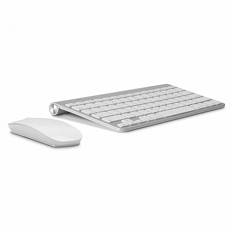 Russian Ultra-Thin Wireless Keyboard Mouse Combo 2.4G Wireless Mouse for Apple Keyboard Style Mac Pc WindowsXP/7/8/10 Tv Box