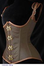 Women Slimming Lingerie Empire Waist Cincher Grand Steampunk Leather Clasp Buckle Under bust Corset LC5323 Waist Stereotypes
