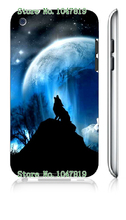 Mobile Phone Case Retail 1pc wolf Protective White Hard Case Cover For Ipod Touch 4 4th Free Shipping