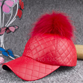 New spring autumn winter warm lovelyboy girl female children unisex leather baseball cap hat with real