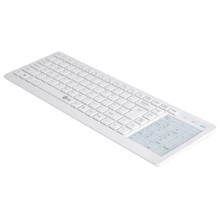 2 4G Wireless Multimedia Touch Keyboard 12 Keys of Multimedia Control English Mechanical Keyboard Gaming for