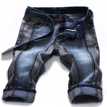 2016 Men’s Summer Fashion Famous Designer Casual Comfort Denim Knee Length Mens Jean Shorts Jeans Men Plus Size Large Size 42