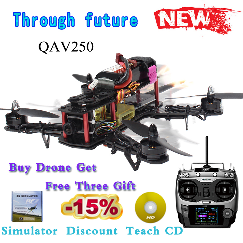 DIY QAV250 F450 F550 Quadcopter Drone AT9 transmitter CC3D Flight Control Emax Esc Brushless Motor Simonk Rc Quadcopter
