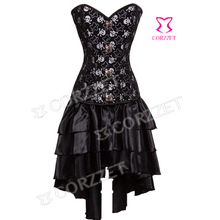 Steel Boned Waist Training Corsets Dress espartilho corpete corset espartilho Corselet Burlesque Costumes Steampunk Clothing