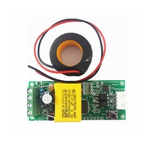 Mini Multifuncion power energy amp voltage monitor meter communication module with CT coil AC 80~260V 100A