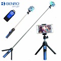 Benro Mefoto Bluetooth Monopod Selfie Stick with Rear Mirror Mini Tripod Self portrait for iPhone Smartphones