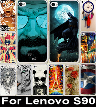Hot Selling 22 Patterns Colored Paiting Cell phone Case Cover For Lenovo S90 Mobile Phone Bags
