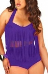 Purple-Fringed-High-waist-Swimwear-Plus-Size-LC41307-4