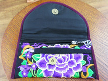 3 pcs Wristlet bag vintage Hmong Thai Indian embroidered bag Fashionable clutch purse Boho Hippie Ethnic
