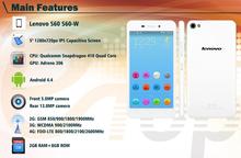 Original Lenovo S60 S60W FDD LTE WCDMA smartphone 5 0 1280x720 Snapdragon 410 Quad Core 13
