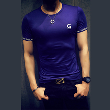 2016 New Arrival Men’s Summer Style Gym Short Sleeve 100% Cotton Slim T Shirt Casual Fashion T-shirt Quality Famous Brand Design