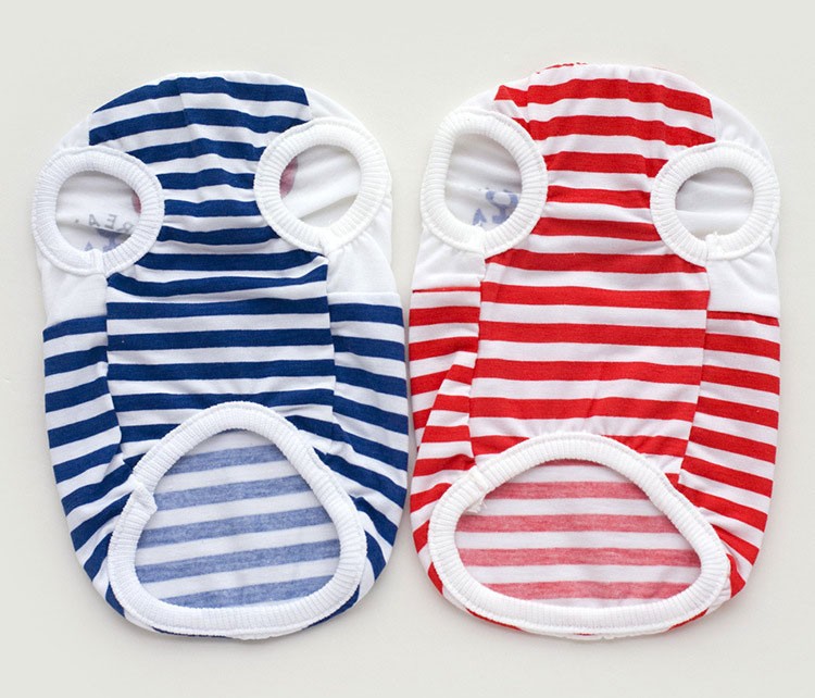 striped dog vest