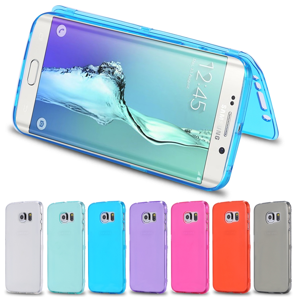 S6 Edge Soft TPU Cases Fashion Ultra Flip Silicone Clear Case For Samsung Galaxy S6 Edge