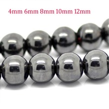 Wholesale Black Round nomagnetic Hematite Beads 10mm 6mm 8mm 4mm for Bracelet Jewelry