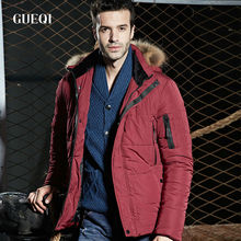 Icebear men coats thick degree mens red fur hood jacket original parka coats for men napapijri clothing male winter jacket GQ223