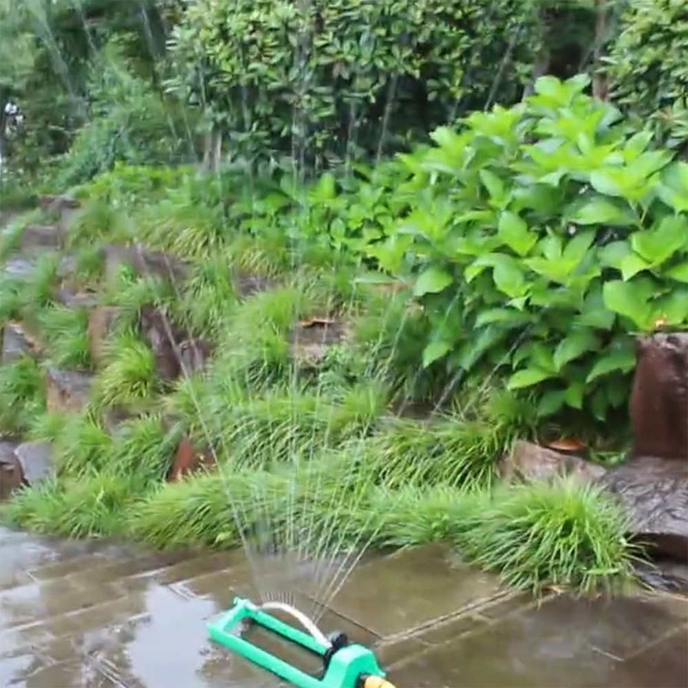 Aspersor oscilante para jardín, riego, tubería de jardín, flujo de