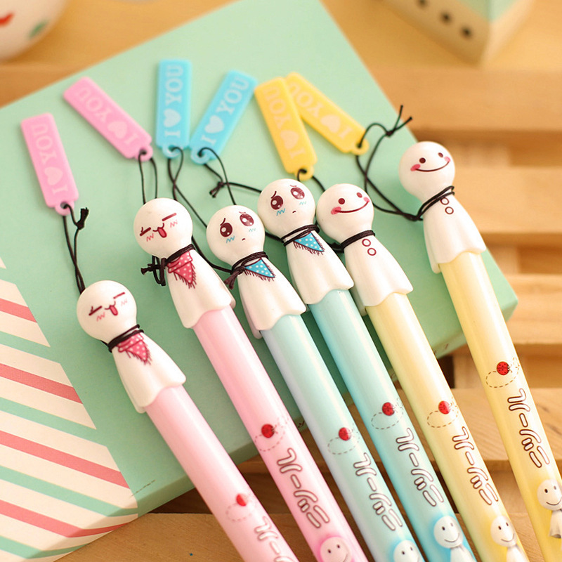 12pcs/lot Cute Sunny doll gel pen for writing Japanese kawaii pens for kids stationery office school writing supplies escolar