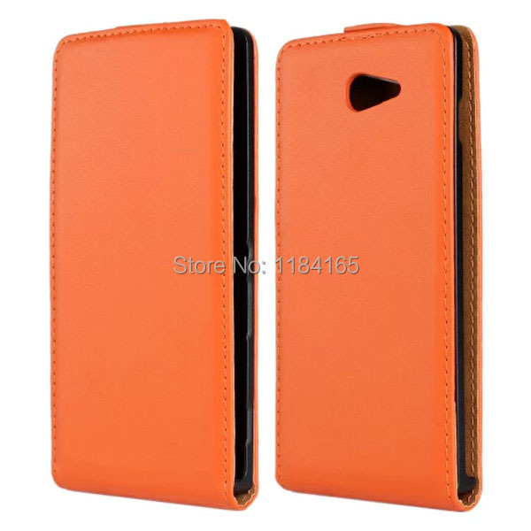 SONY-1119O_1_Fashion Vertical Flip Genuine Leather Holster Case for Sonyxperia m2 S50h