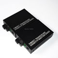 2pcs 1 Pair 10 100M 4 RJ45 1 SC Singlemode Single Fiber Optical Media Converter 25KM