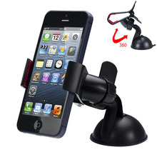 Universal 360 degree Car Windshield Mount Cell Mobile Phone Holder Bracket Stands for iPhone 5 6