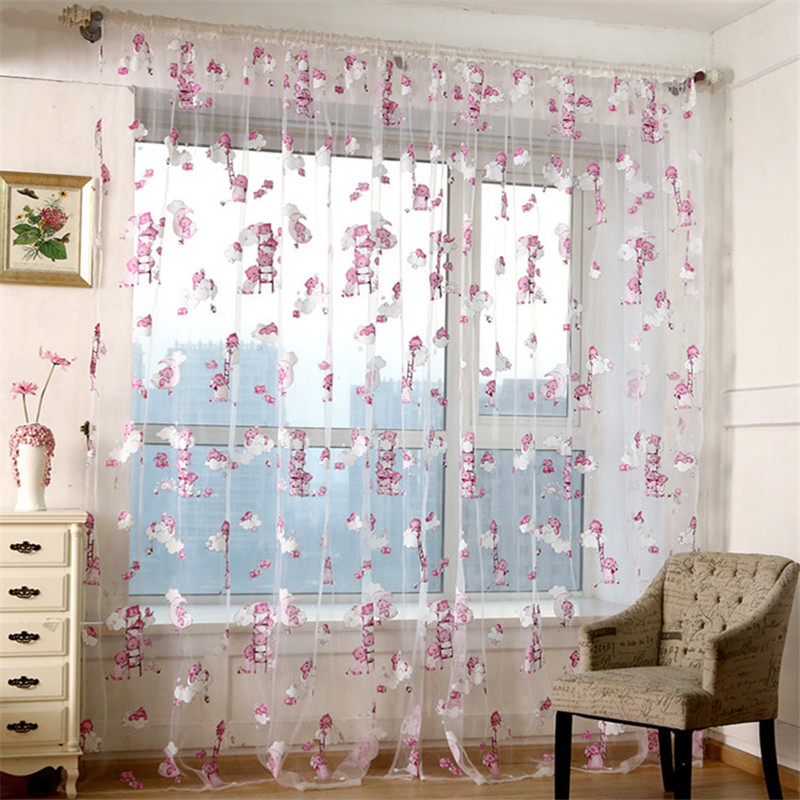 cute bear printed window screening sheer gauze tulle voile curtain blinds for kids child baby bedroom - Blinds For Baby Room cute bear printed window screening sheer gauze tulle voile curtain blinds for kids child baby bedroom - Blinds For Baby Room