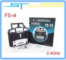 2014 New Version FS FlySky FS-i4 2.4G 4ch Transmitter and Receiver System LED for RC helicopter Glider VS FS-T6 Free s girl gift