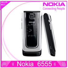 Refurbished 6555 Original Nokia 6555 Mobile Cell Phone 3G Unlocked MP3 Bluetooth Russian Arabic Keyboard