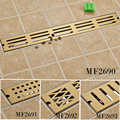 Gold plated Bathroom Shower Floor Drain 70cm Large Flow Floor Waste Grid Drain