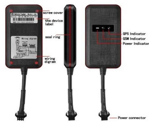 Gt003 GPS  GPRS Viberation  4          