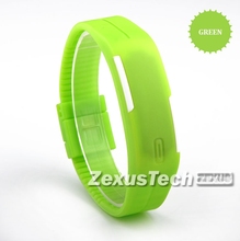 2015 New Fashion Children Kids LED Watch Rubber Band Casual Running Sports Wristwatch For Boys Girls