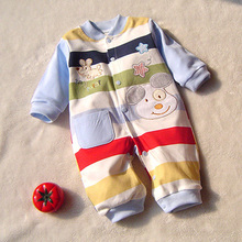 Winter Thin 100 Cotton Newborn Baby Girls Boys Carters Rompers Baby Romper Body Suit Cartoon Long