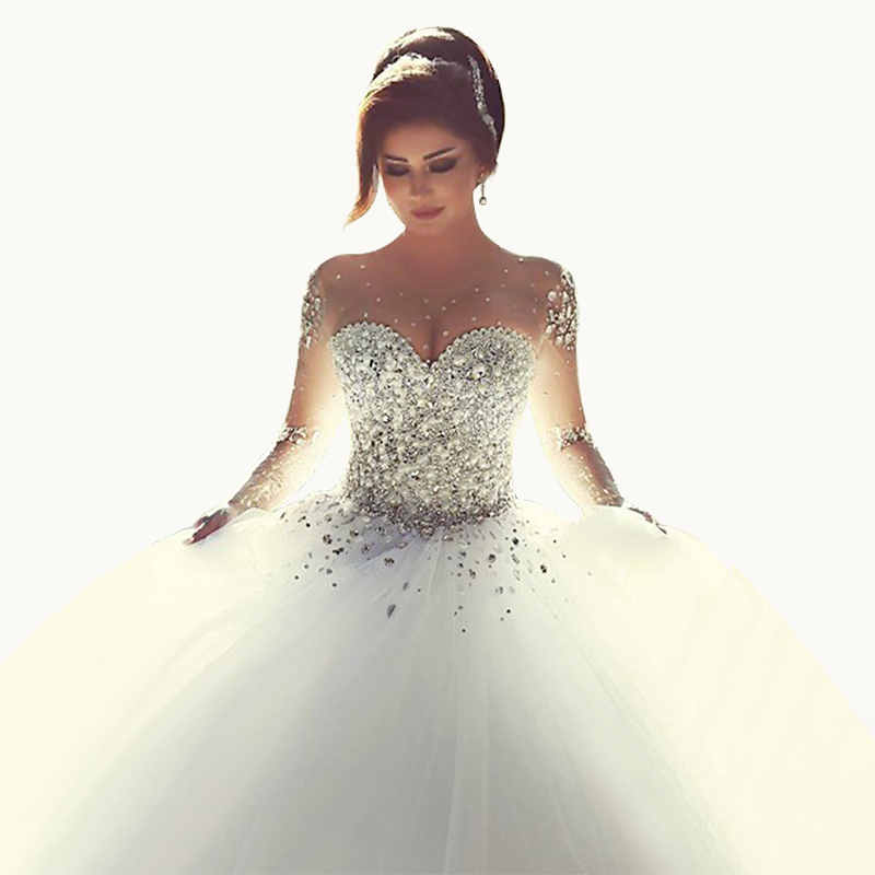 Aliexpress.com : Buy Vestidos De Novia 2015 Princess Ball Gown Wedding Dresse