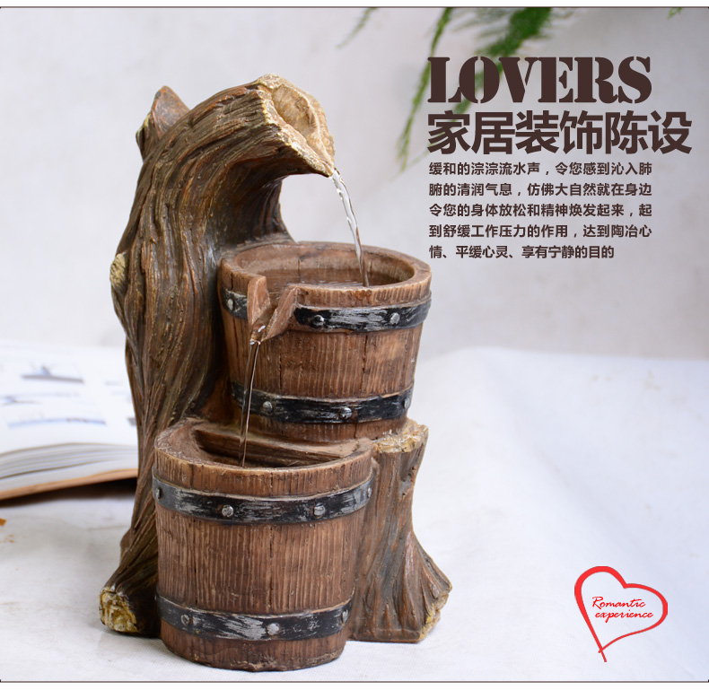 free shipping barrel water fountain waterscape decoration home decoration handicraft lucky birthday gift and feng shui wheel - Fountain For Home Decoration free shipping barrel water fountain waterscape decoration home decoration handicraft lucky birthday gift and feng shui wheel - Fountain For Home Decoration