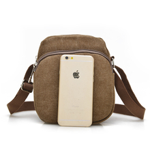 2016 Men Women Shoulder Bag Canvas Small Pocket Money Bag High Quality Material Messenger Outdoor Hiking